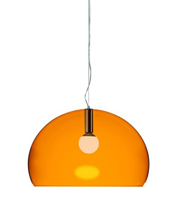 Image of Big Fl/y Pendelleuchte Orange - Kartell bei Lampenmeister.ch